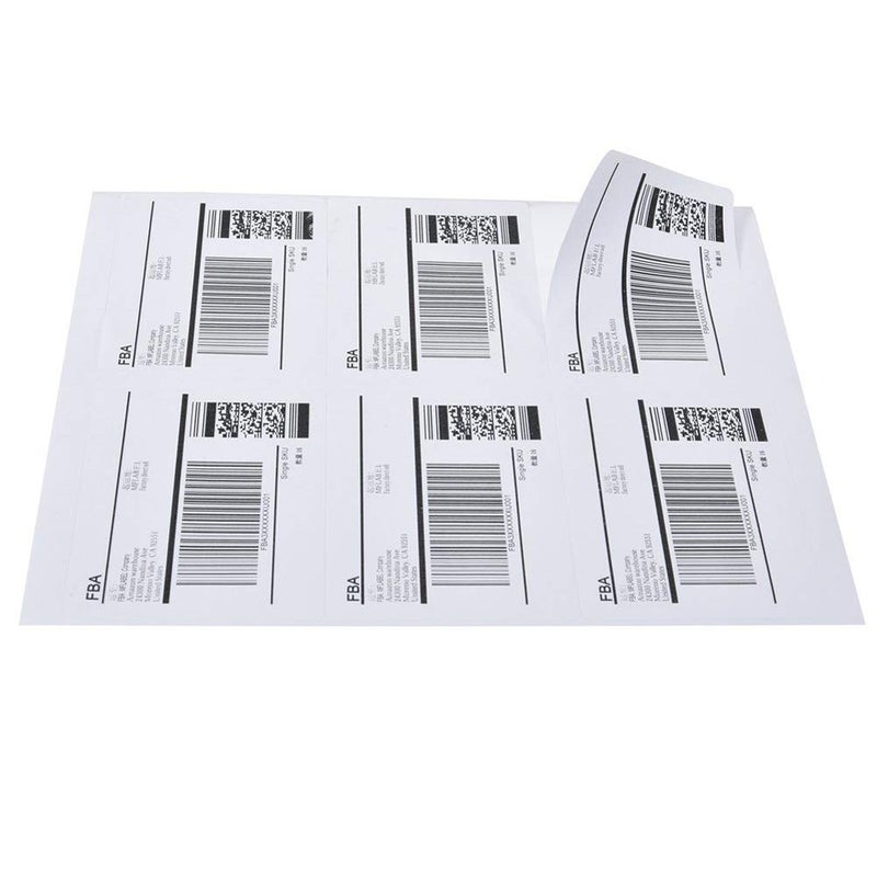 9527 برودكت منتج 9527 6 ملصقات لاصقة مقاس 3-1/3 × 4 ملصقات عنوان الشحن لطابعة الليزر/الحبر النافثة للحبر، 200 ورقة، إجمالي 1200 ملصق - Image 3